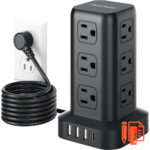 Multi-Outlet Power Tower with USB Charging